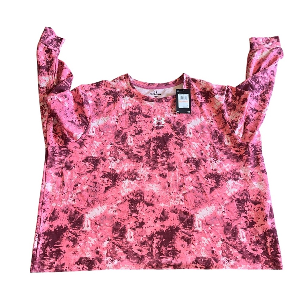Under Armour Women's Rival Terry Printed Crew Sweatshirt Size 2X